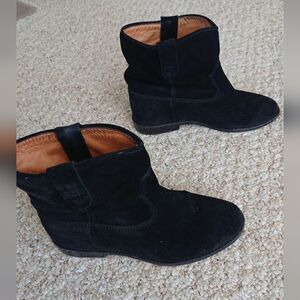 Isabel Marant Etoile Crisi black suede leather boots size 36